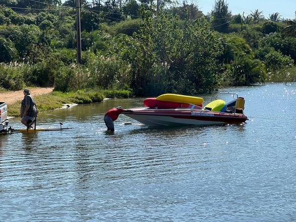 Water activities and boat tours at Lake Nhambavale near Sunset Beach Resort Chidenguele Mozambique