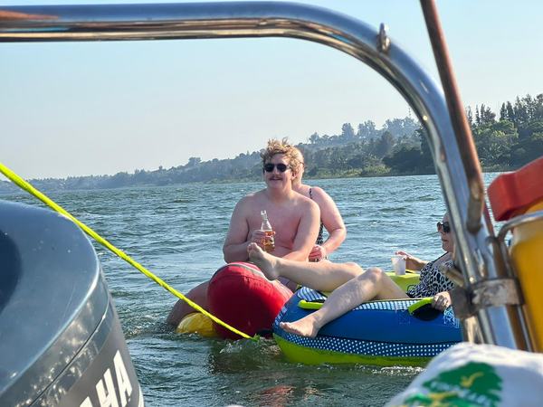 Guests relaxing on tubes enjoying water activities at Mozambique resort