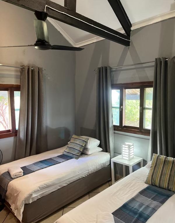 Comfortable twin room accommodation at Sunset Beach Resort Chidenguele